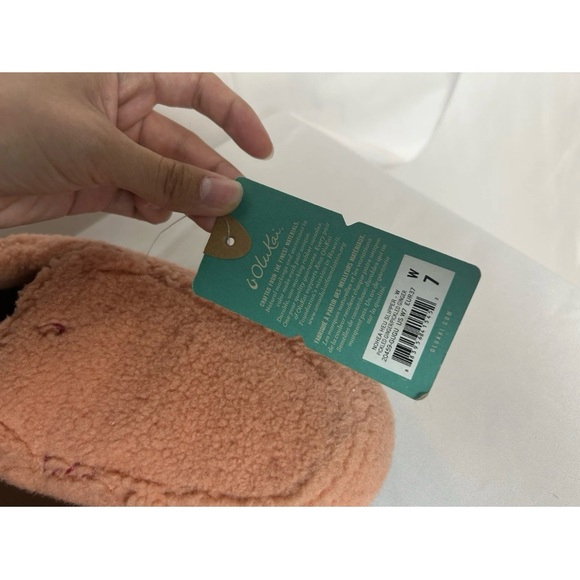 NWOB Olukai Nohea Heu Sherpa Slipper Womens 7 Slip-On Teddy Shoe Pickled Ginger - Picture 5 of 10